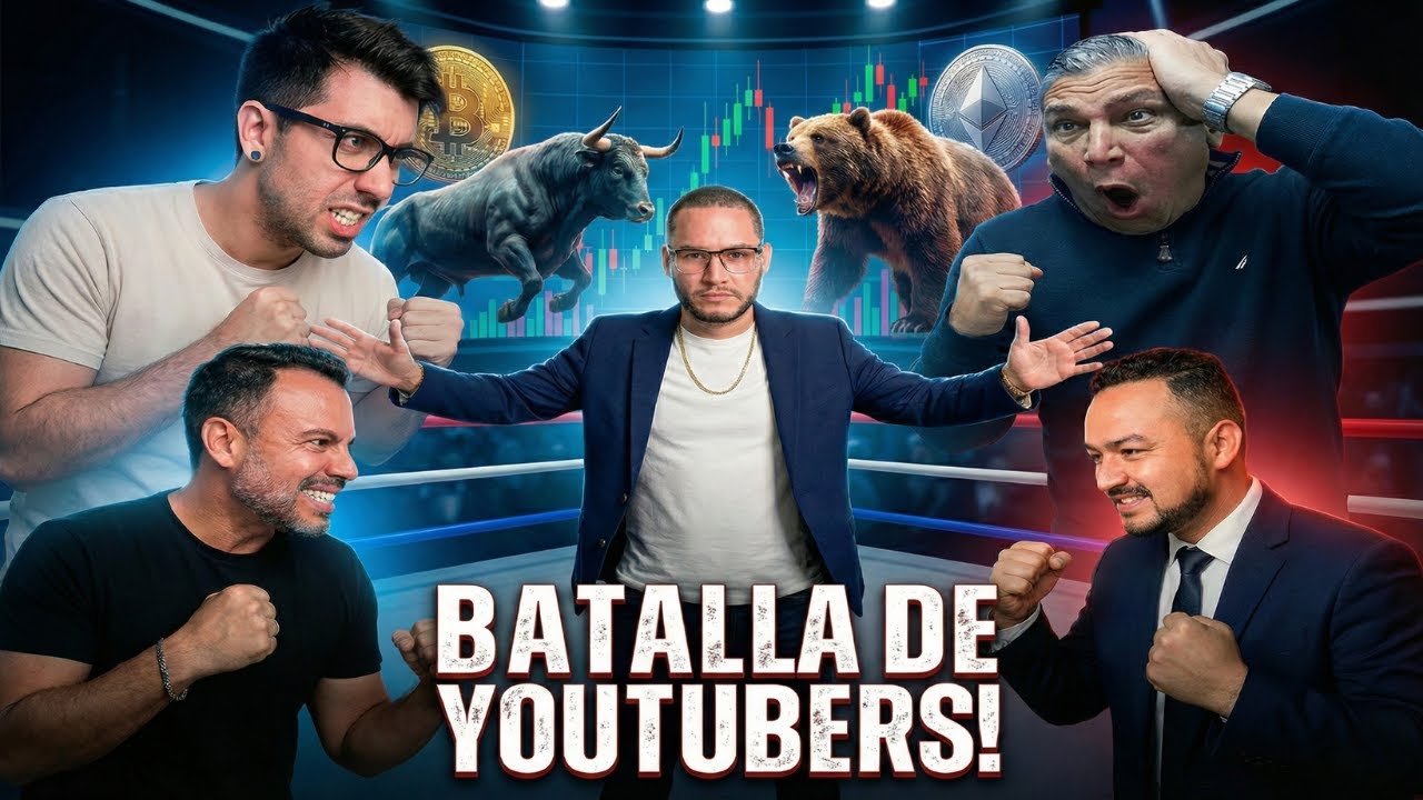 Batalla De Youtubers Crypto (DONDE VA BITCOIN?)
