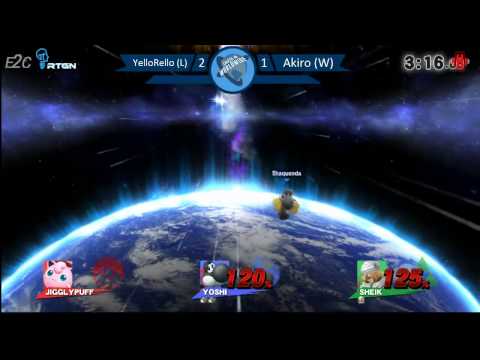 Smash 4 World Wide: Akiro (Sheik) vs. YellowRello (Yoshi/Ness/Mario) GF
