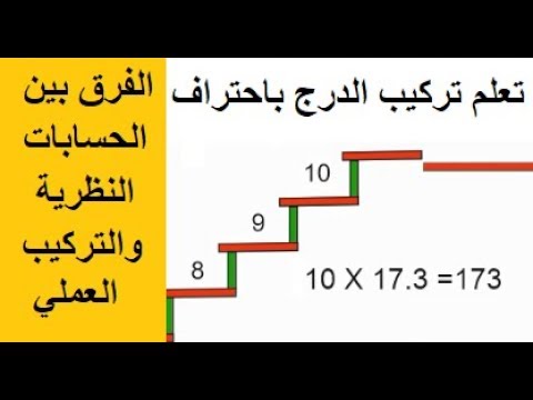 , title : 'الفرق بين الحسابات النظرية والشغل الواقعي للدرج وتأثير ميلان الدعسات على الحسابات | الفيديو السادس'