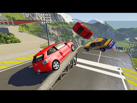 High Speed Flip Ramp Crashes (Crash Test) #2 - BeamNG Drive Insane Flip Ramp Jumps (Car Jump Arena)