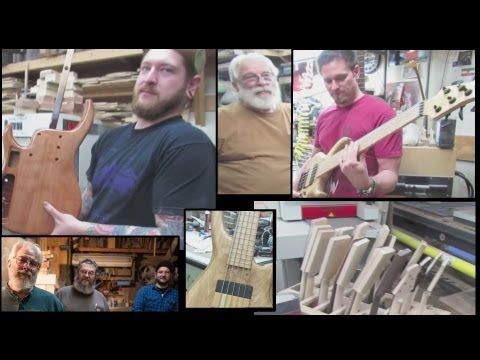 Behind the scenes : CUSTOM SHOP TOUR & wood-shop of Michael Tobias Custom Basses