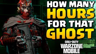 How many Hours to Unlock GHOST BLOODY REAPER in Warzone Mobile