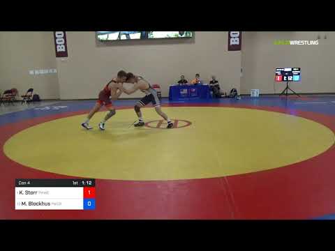 2018 Marine Corps US Open/UWW Junior Freestyle 65 Con 4 - Kanen Storr (TMWC) Vs. Michael Blockhus