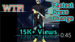 Free Fire Status Fastest Dress Changing Video Of F