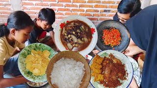 MASAKAN SEDERHANA SAYUR KIRIMAN DARI KAMPUNG ⁉️ MASAK ASAM PEDAS KEDELAI HITAM & KORO