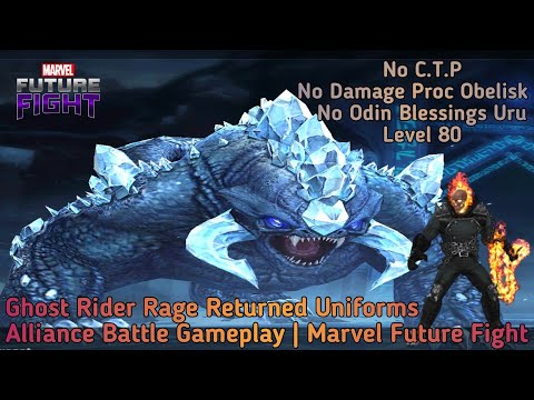 Ghost Rider Rage Returned Uniforms Test | Alliance Battle | Marvel Future Fight | #mff