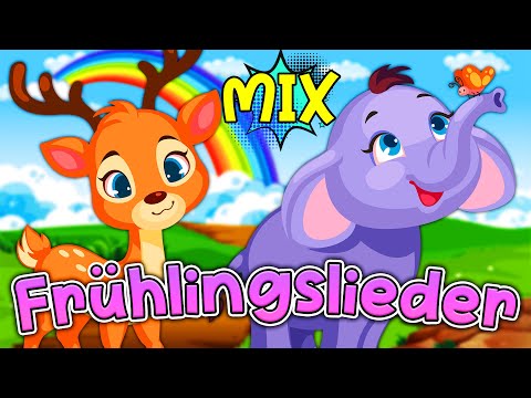 Frühlingslieder MIX (2023) 💛 Ich lieb den Frühling 💚 Sing Kinderlieder 💙 Frühblüher  ❤