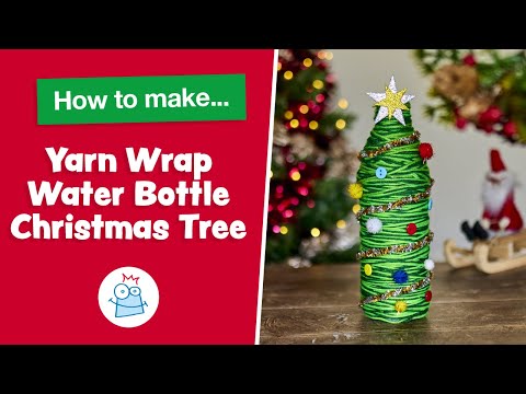 DIY Christmas tree water bottles 