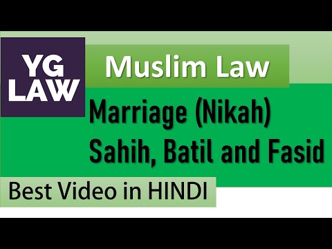 Marriage under Muslim Law - Family Law