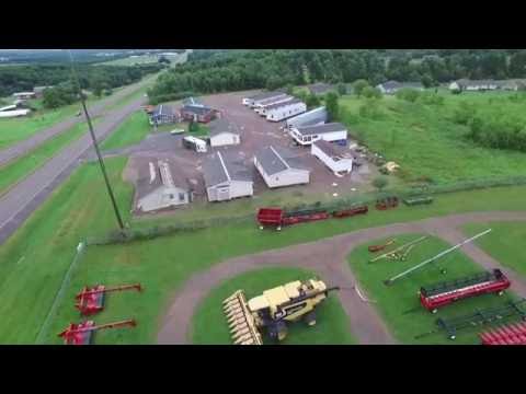 Wind damage from storm in Rice Lake Wi