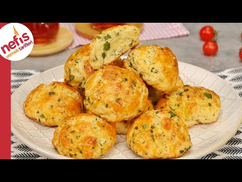 10 DAKİKADA FIRINDA ⏰ KABARTMA TOZLU KIYIR KIYIR POĞAÇA