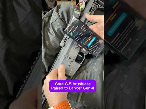 Bluetooth Brushless Motor rpm adjustment. Gate G-5 & Lancer Gen-4. @GateMovies @LancerTacticalTV