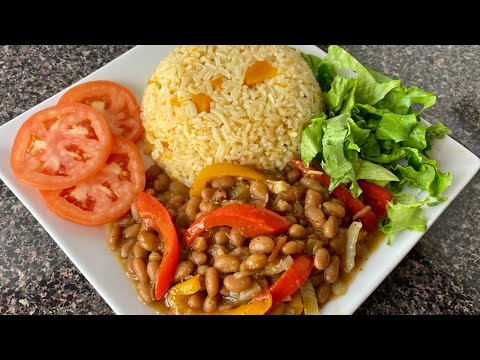 HOW TO MAKE THE PERFECT JAMAICAN PUMPKIN RICE // WITH BAKED BEANS AND SALT FISH
