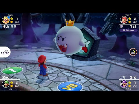 Mario Party Superstars Horror Land - Mario vs Luigi vs Waluigi vs Wario