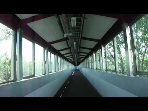 Motorway services -  old Otis and ancient Otis lifts