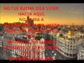 LA FUGA MADRID CON LETRA 