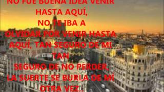 LA FUGA MADRID CON LETRA