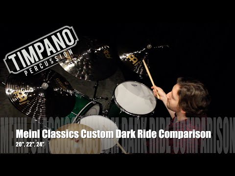 Meinl Classics Custom Dark Ride Comparison: 20", 22", NEW 24"