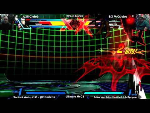 The Break #183   UMvC3 W3   AGE ChrisG VS BG MrQuotes