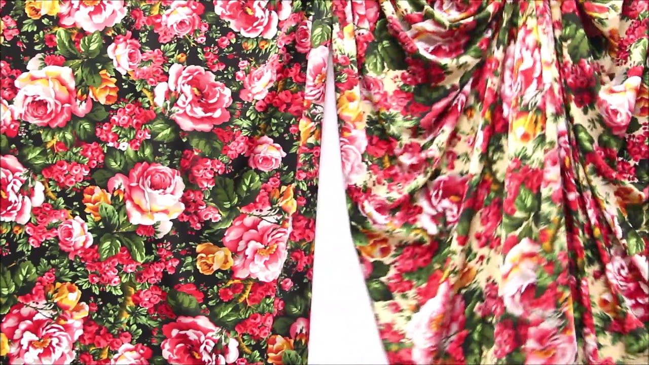 Watch Telas para vestidos con vuelo y caída | Crepes estampadas de flores y lunares Now Telas para vestidos con vuelo y caída | Crepes estampadas de flores y lunares