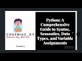 Basics Python In Hausa Fahimtar Syntax Semantics Da Nau In Bayanai Int Da Str Darasi2