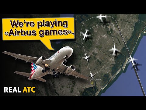 Hilarious JFK Go-Around: American Airlines Crew's 'Airbus Games' Moment!. REAL ATC