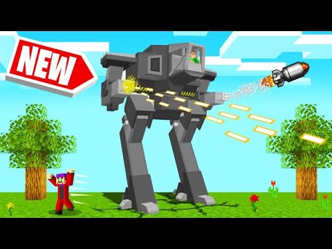 We BUILT MECH BOTS In MINECRAFT! (Overpowered)