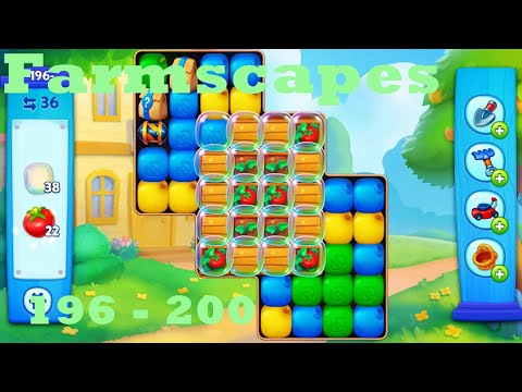 Farmscapes Level 196 - 200 HD Gameplay Walkthrough |  3 - match game | android | ios | pc | app
