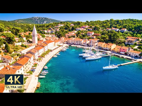 Mali Losinj Croatia 4K Losinj Island Walking Tour 2025