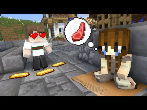 Monster School || POOR CUTE GIRL FELL INLOVE WITH RICH CUTE BOY || Minecraft Animation