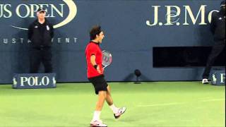 Roger Federer - Tweener - US Open 2009 HD