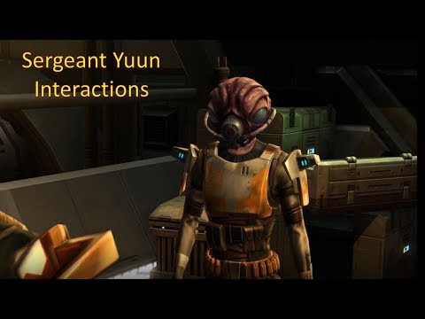 SWTOR: Sergeant Yuun Interactions