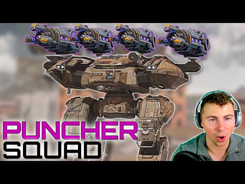 6 Puncher Behemoth Squad Goes To War... All 24 MAX Punchers Shredding | War Robots