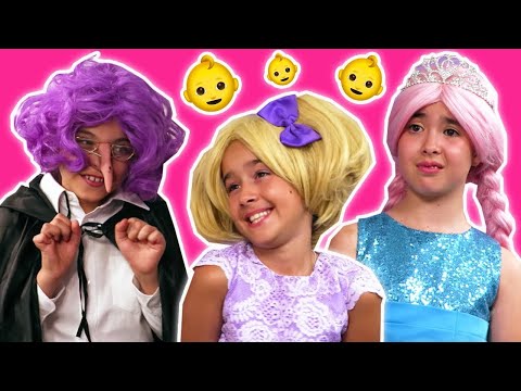 Granny Comes To Babysit 👶 Olivia and Esme get Pranked! - Princesses In Real Life | Kiddyzuzaa