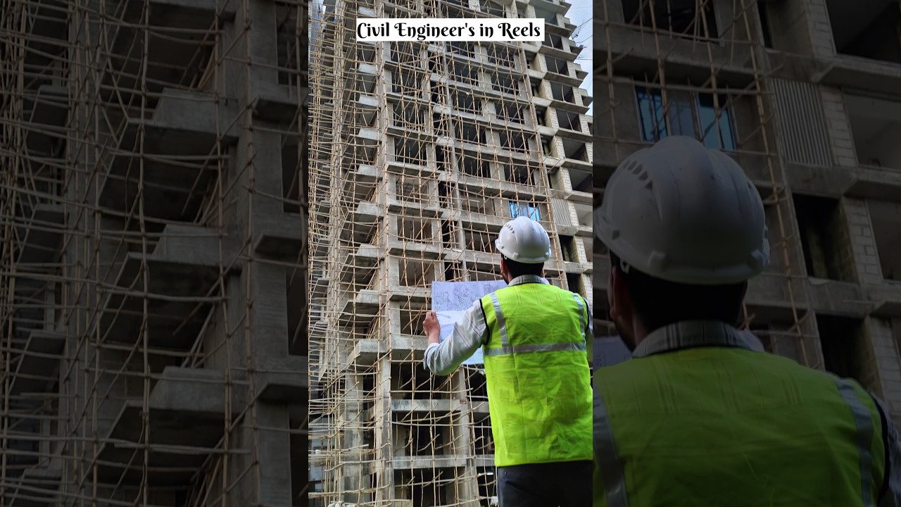 Civil Engineer's Reels VS Reality #shorts #short #job