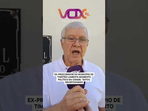 POLÊMICA 🚨 HUMBERTO ABREU DESABAFA SOBRE POLÍTICA EM TIMÓTEO! #Timóteo #DouglasWillkys #VOX97fm