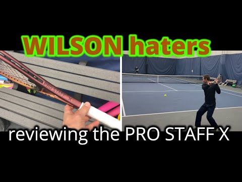 Wilson Pro Staff X review pros and cons | Tennis coaches trying the Wilson Pro Staff X v14