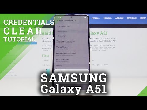 How to Clear Credentials in Samsung Galaxy A51 – Easiest Method