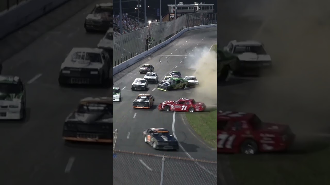 Street Stock Restart Crash at Stafford