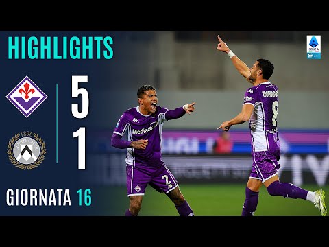Video highlights della Fiorentina vs Udinese (5 a 1) - Giornata 16 - Fantacalcio e fantamedie