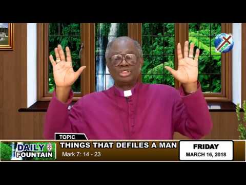 DAILY FOUNTAIN OF MARCH 16, 2018 - RT. REV'D TUNDE ADELEYE