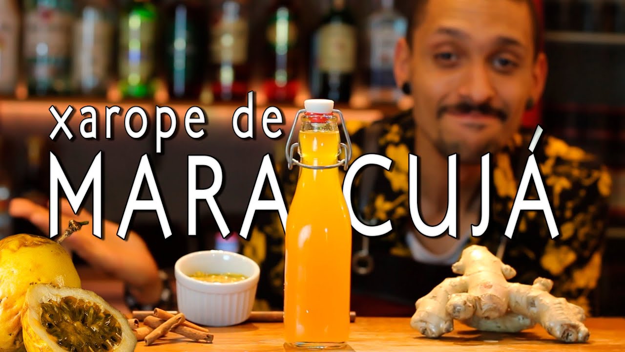 UM XAROPE QUE DEIXA QUALQUER DRINK GOSTOSO | Como fazer XAROPE DE MARACUJÁ (com especiarias)