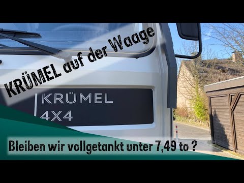 Krümel auf der Waage - Bleiben wir vollgetankt unter 7,49 to?