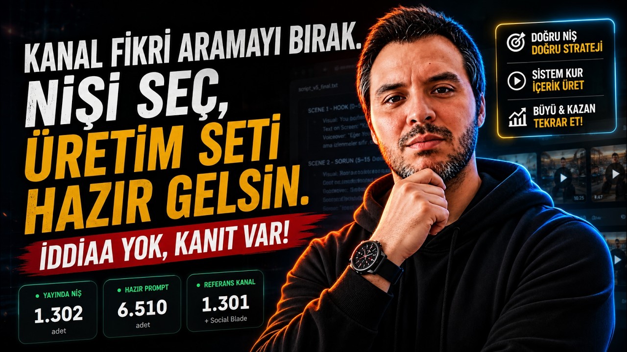 YouTube Kanalı Açmadan Önce Bunu Gör! Niş Seç ve İçerik Üretim Sistemini Kur
