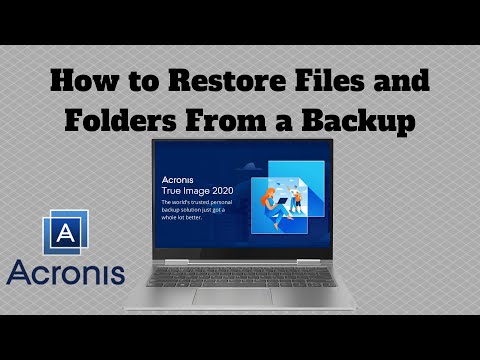 How to Restore Files and Folders From A Backup