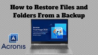 How to Restore Files and Folders From A Backup