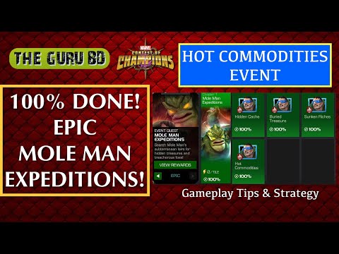 Mole Man Expeditions 100% complete MCOC HOT COMMODITIES!