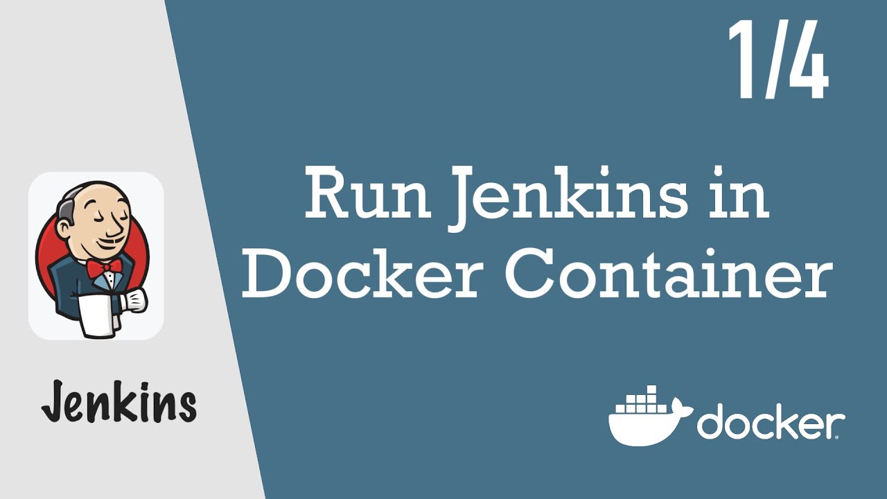 Run Jenkins in Docker Container - Jenkins Pipeline Tutorial for Beginners 1/4