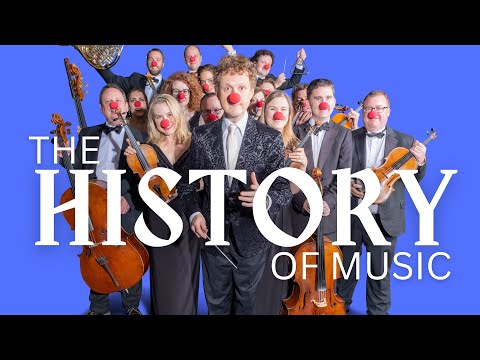 🤣 Orchestra plays THE HISTORY OF MUSIC - cavemen to Barbie