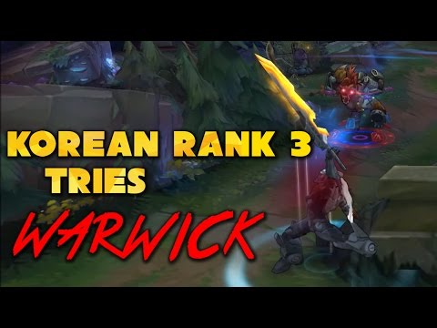 Pro Players Trying Warwick: Korean Rank 3 SSG Haru